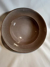 Homer Laughlin China Nadia Large 11.5 " Serving, Fruit , Pasta Bowl Brown Beige