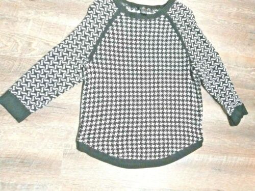 85th & Madison Houndstooth Sweater Shirt Top Womens SZ M - Picture 1 of 7