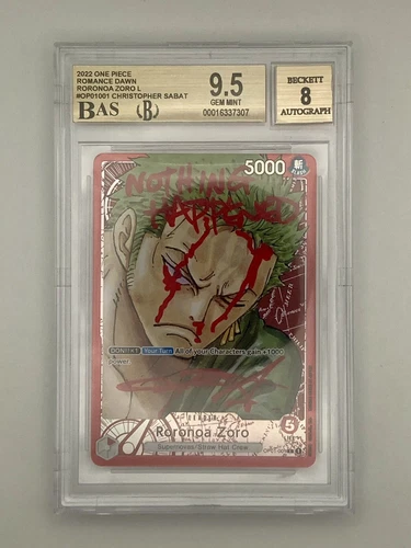 BAS 9.5 (Sabat) - Roronoa Zoro OP01-001 L Alt Art Leader - One Piece Card Game
