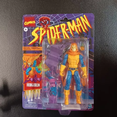 Figura de acción Hasbro Marvel Legends retro Spider-Man Hobgoblin 2022 de 6