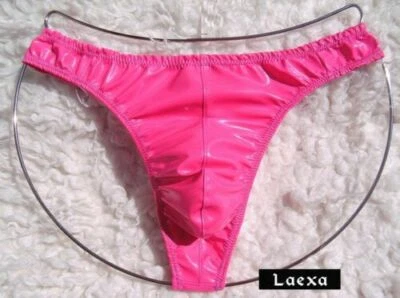 String Tanga Lackleder Pink, Herren Stringtanga v. Laexa
