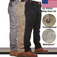 Mens Cargo Combat Work Trousers HEAVY DUTY Work Wear Pants Multi Pockets