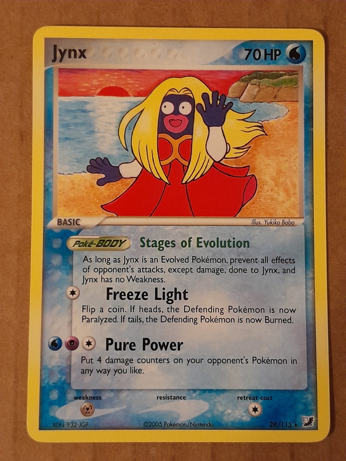 Pokemon Jynx 28/115 ex Unseen Forces Rare NM-MT See Pictures