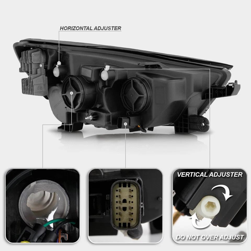 Juego de faros delanteros LED DRL modelo halógeno Buick Encore 2017-2022 izquierda+derecha Foto 3 de 4