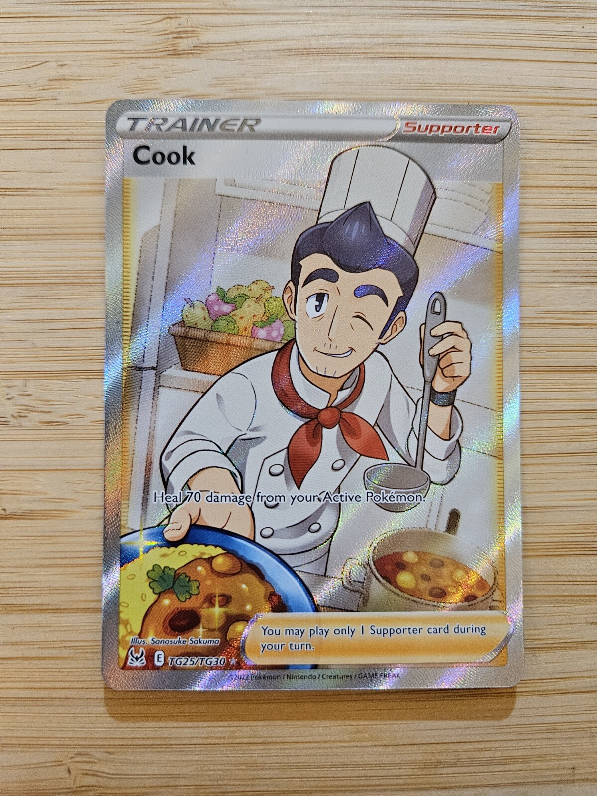 Cook TG25/TG30 Lost Origin Trainer Gallery NM Full Art Pokemon Card