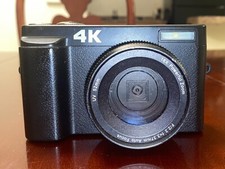 4K Digital Vlogging Camera for Photography Autofocus, Flip Screen Compact