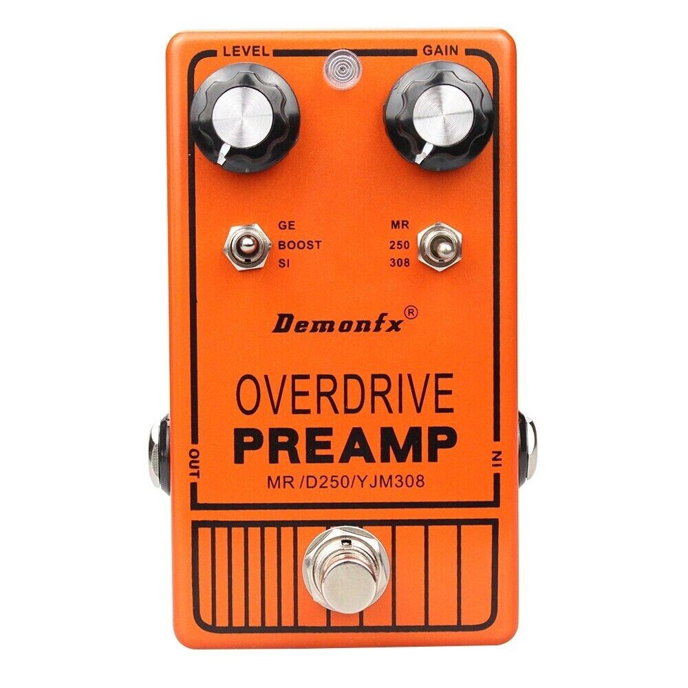 ギター DOD YJM308 Preamp Overdrive Demonfx YJM308 (DOD250) Guitar Effect Pedal Overdrive Distortion