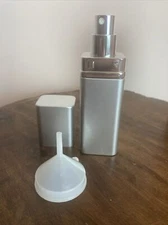 NOVEX Vaporisateur Rechargeable 40ml Metalic Grey SPRAY Atomizer Perfume NEW