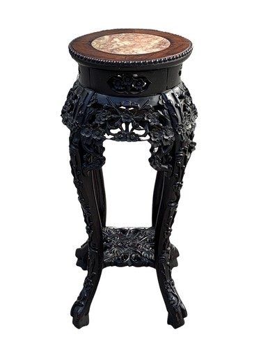Antique Chinese Plant Stand ~ late 19th Century ~ 28" tall - Picture 3 of 12