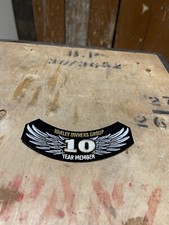 Harley-Davidson Motorcycles Embroidered Patch 10 Year Member Harley Owners Group