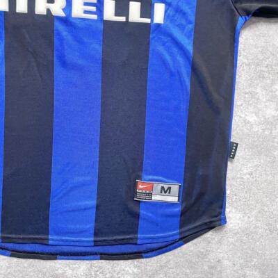 1999-00 Inter Milan Nike Home Jersey Baggio #10 M Vintage Made in