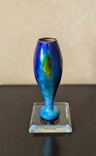 Alexandre Marty, Limoges, vase miniature en cuivre émaillé, signé