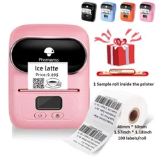 Phomemo M110 Portable Bluetooth Label Maker Machine Wireless Thermal Printer lot