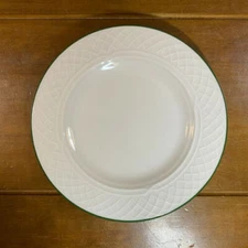 4 New Homer Laughlin China Gothic Green Stripe Band Bread Butter Plates 6.25"
