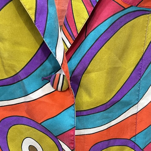 Vintage Carole Little Silk Art Deco Y2K Women’s Blazer Artsy Funky Size 12 Boho - Picture 10 of 15