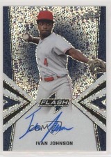 2019 Leaf Flash Blue 19/50 Ivan Johnson #BA-IJ1 Auto uk2