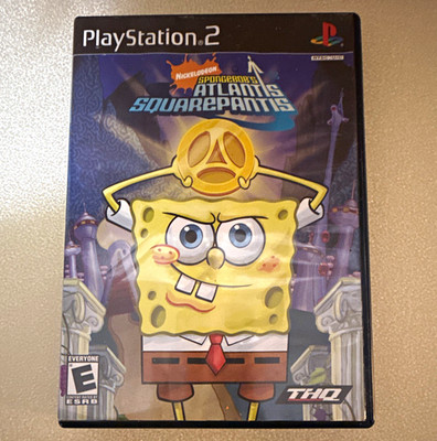 THQ SpongeBob's Atlantis SquarePantis PS2 2007 E NTSC-U/C Manual Multiplayer