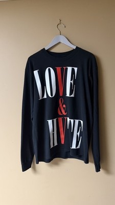 Size L - VLONE Love & Hate Long Sleeve T-Shirt - Black