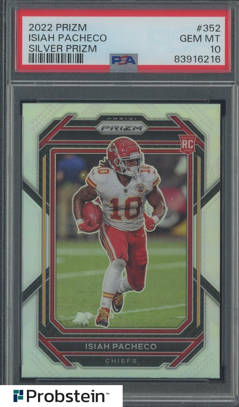 Isiah Pacheco Panini Prizm #352 Silver