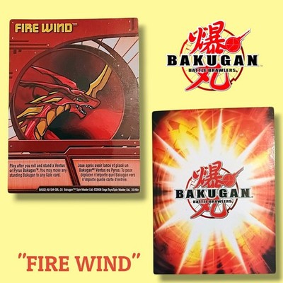 BAKUGAN Pyrus Neo Dragonoid Battle Brawler VINTAGE Ability Trading  Card MINT