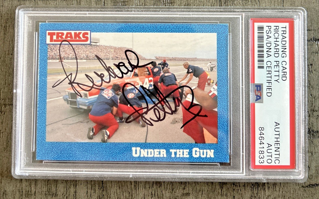 RICHARD PETTY PSA DNA Authentic Signed 1991 Traks Racing #23 NASCAR STP #43 King