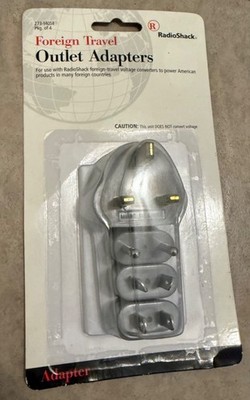 Set of RadioShack Foreign Travel Outlet Adapters, NEW