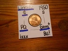 1950S Lincoln Cent Gem BU+!!!! SPLENDID!!!!! PQ!!!!! Tough Date!!!!!!!
