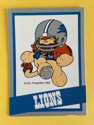 Detroit Lions 1983 Huddles Football Card