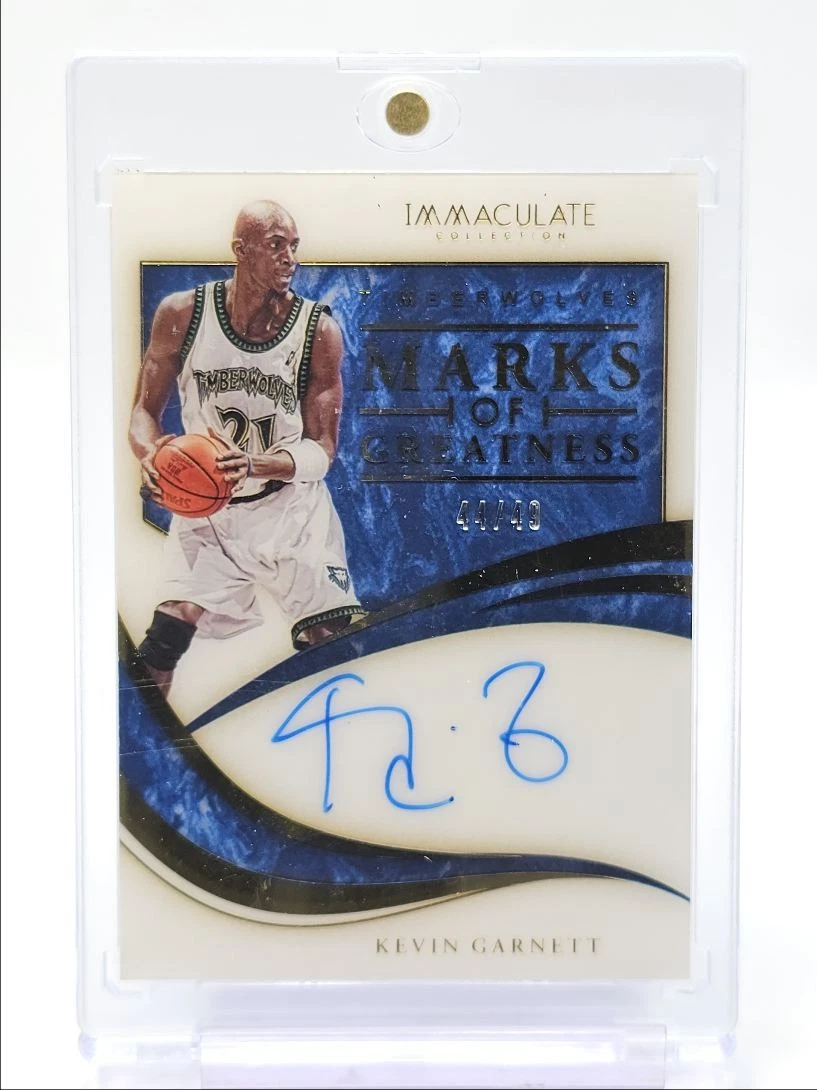 Kevin Garnett Basketball Original Autographed Sports Trading Cards
