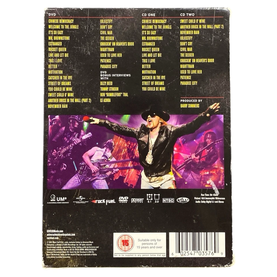 Guns N' Roses Appetite for Democracy DVD CD Set Live in Las Vegas Hard Rock - Image 2 of 4