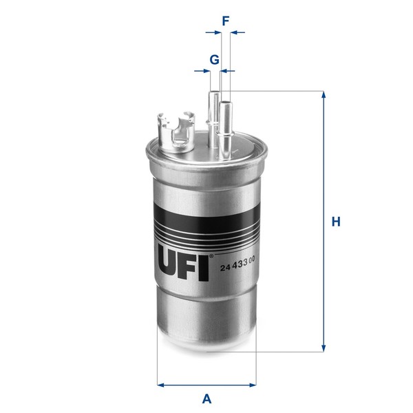 UFI Kraftstofffilter 24.433.00 Filtereinsatz FüR Mondeo BWY B4Y Ford B5Y 3 16V-image