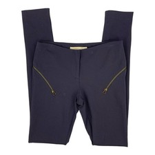 Rebecca Minkoff Navy Blue Ponte Zip Around Leggings Size 4