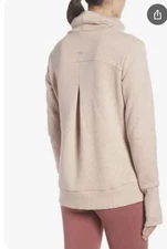 Alo Yoga Haze Funnel Neck Sweatshirt Size Small Blush Pink