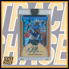 2024 Panini One Football Calvin Johnson Once In A Franchise Auto Bronze 15/20