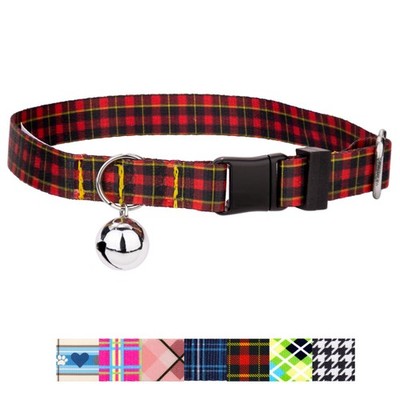 Country Brook Petz  Cat Collar - Plaid and Argyle Collection