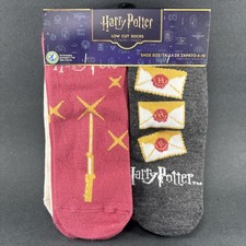 Wizarding World Harry Potter Women's Low Cut Socks 10-Pack Shoe Size 4-10          