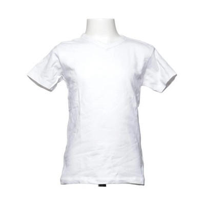 Zeeman, T-shirt, Größe: 122/128, Weiß, Baumwolle/Elasthan, Einfarbig #Dr7