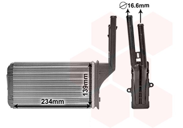 VAN Wezel WäRmetauscher Innenraumheizung 40006049 FüR S0 1C Saxo CitroËN Peugeot-image