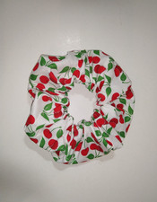 Hair Scrunchie Cherry Cherries Tie Ponytail Holder Scrunchies