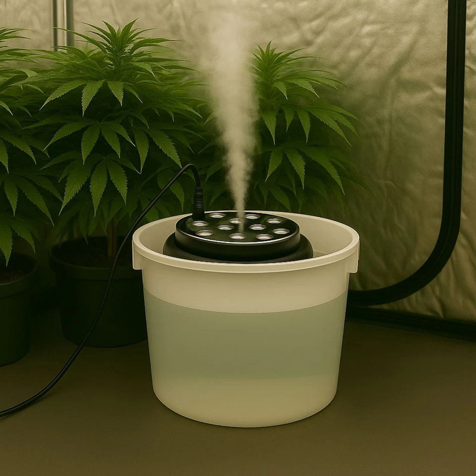 Nebler Ultraschall-Befeuchter Fog Machine Luftbefeuchter Grow Anbau Wohnung Vern - Bild 2 von 4