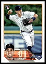2023 Topps Ryan Kreidler Rookie Detroit Tigers #356