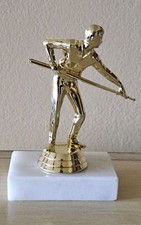 Pool Trophy, Billiards Trophy, Pool Tournament, FREE Engraving, Male Figure