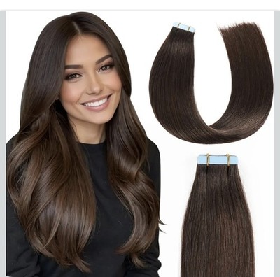 Tape in Hair Extensions Echthaar Invisible Tape Haarverlängerungen Remy Hair 16''