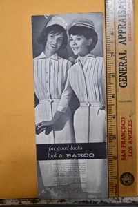 Vintage LeJoy Uniforms Nurse Catalog Brochure Birmingham Alabama Barco