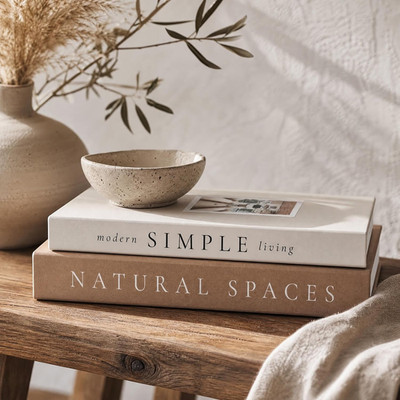 Beautiful Decorative Books - Set of 2 Boxes Enhance Your Coffee Table, Bookshelf