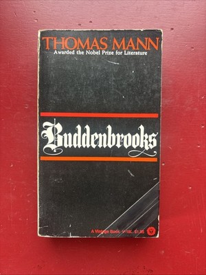 Buddenbrooks by Thomas Mann 1961  Paperback Novel Vintage Books Ed V-180 English