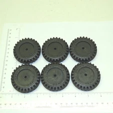 Set of 6 Rubber Tonka Script Tire Toy Parts TKP-019-6