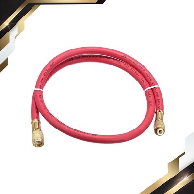 Charging Hose Tube 1/4 SAE Thread Connector 0.9M Length 500PSI, Red