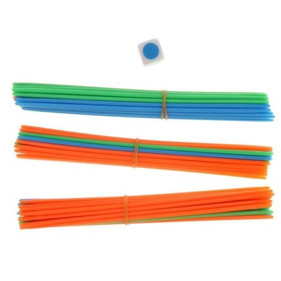 100 Stück Klassische Farbige Pickup-Sticks Aus Kunststoff Spiel Party Favors