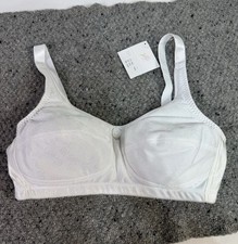 ABC Mastectomy Bra Style 103 38C Rose Pattern White New Wireless